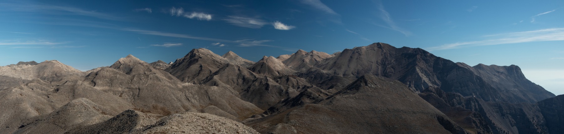 panoramic view white mountains