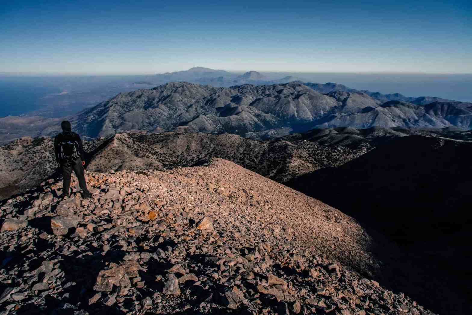 view of white mountains